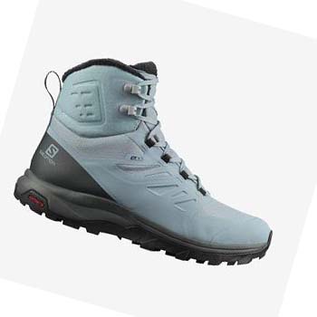 Salomon OUTBLAST THINSULATE™ CLIMASALOMON™ WATERPROOF Zimne Cizmy Damske Modre | SK 3013CTV